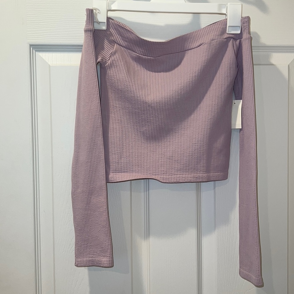 Aeropostale Lavender Off the Shoulder Top